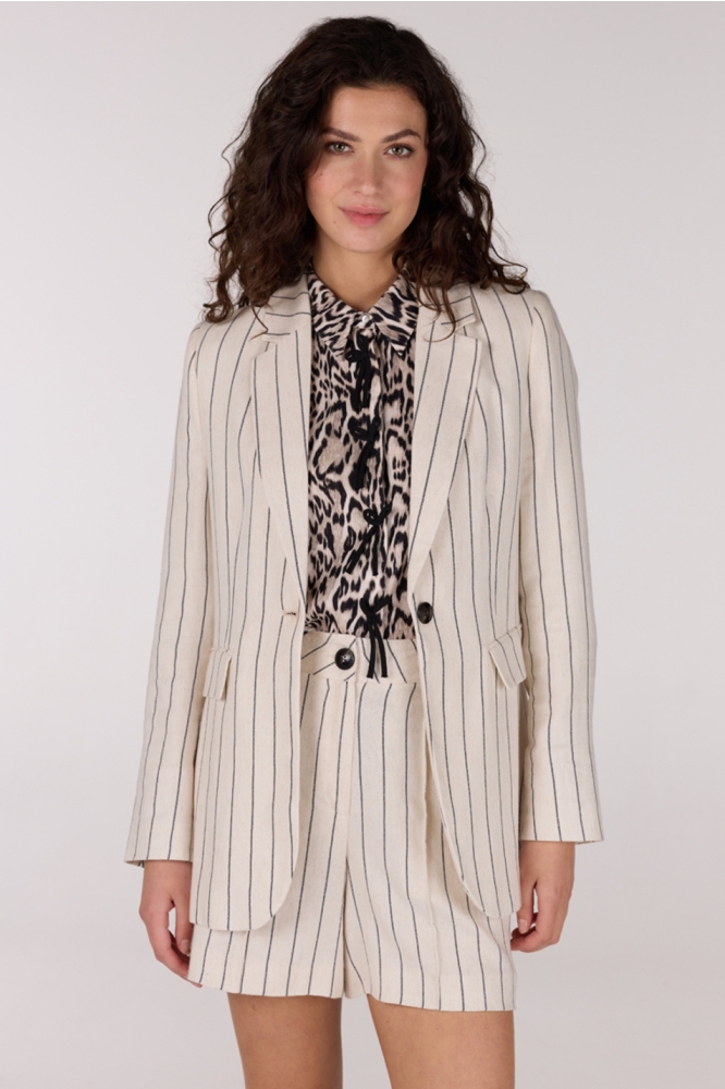 RACHELLE SS25 BLAZER LMS 238 000136 NATURAL